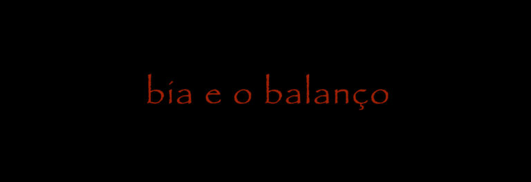 Bia e o balanço