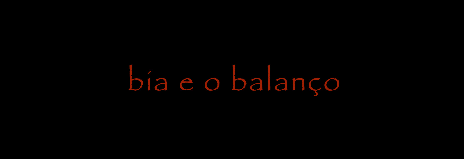 Bia e o balanço